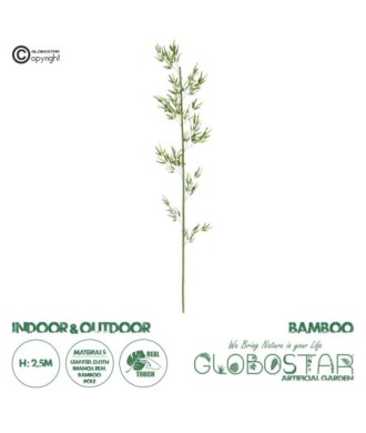 GloboStar® Artificial Garden BAMBOO BRANCH 20440 Τεχνητό Διακοσμητικό Κλαδί Μπαμπού Υ250cm